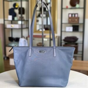 Kate Spade New York Nylon Tote – Dusty Blue – Everyday Chic